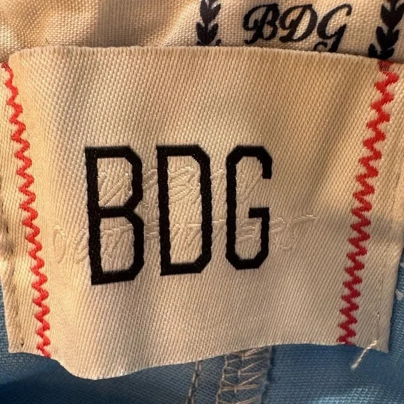 BDG Urban Outfitters Flared Leg Cargo Pants Women's 6 Blue Stretch Ankle Grunge - Picture 16 of 16